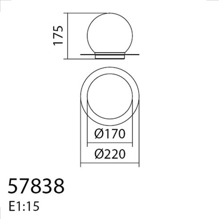 Lampa stołowa FLOC czarny mat 1xE27 szkło mleczne