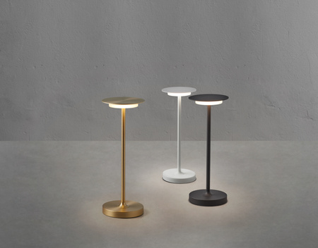 Lampa stołowa SENSE mosiądz mat LED 5W akumulatorowa przenośna, ściemnianie 3 stopniowe