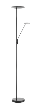 Lampa podłogowa DAPHNE czarny LED 33W+8W CCT 2700-4000K