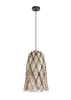 Lampa wisząca MALI naturalny, czarny ø25cm 1xE27