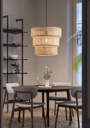 Lampa wisząca ATILA naturalny Ø35 1xE27