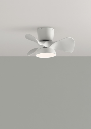 Wentylator VIENA biały Ø56 DC 26W LED 24W CCT zmienna barwa, APP TUYA