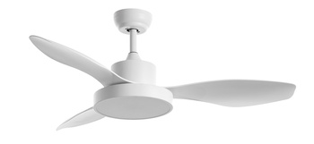 Wentylator RIGA biały Ø120 DC 32W 3A + LED 36W CCT zmienna barwa