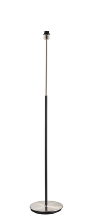 Lampa podłogowa JULIETTE chrom matowy, czarny mat 1xE27 (abażur zamawiany osobno)