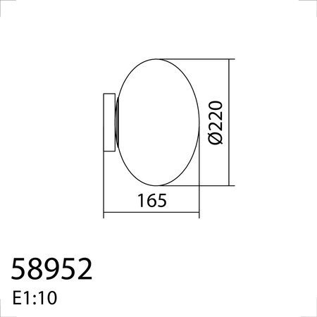 Lampa ścienna PRESS mosiądz mat 1xE27 szkło mleczne