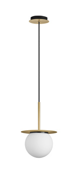 Lampa wisząca łazienkowa FLOC mosiądz mat Ø17 E27 IP44