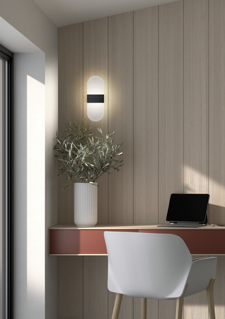 Lampa ścienna DUPLI czarny 4,5W 3000K