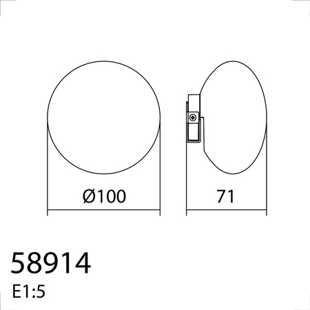 Lampa ścienna łazienkowa BOING biały 5W 4000K IP44 przystosowana do montazu na lustrze lub ścianie