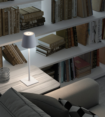 Lampa stołowa PALS biały LED 3,5W akumulatorowa przenośna, ściemnianie