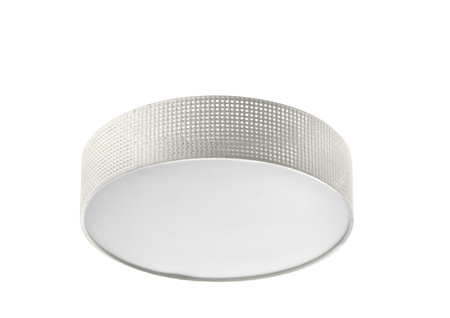 Lampa sufitowa OLGA biały Ø40 3xE27 rattanowy