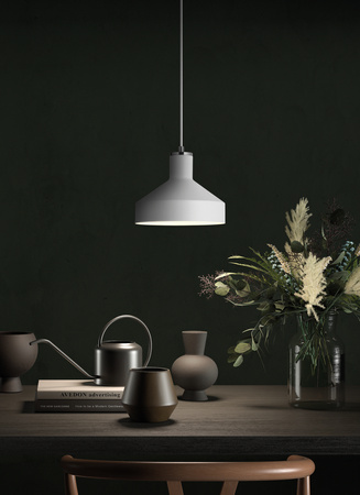 Lampa wisząca RITA biały, chrom matowy Ø210 1xE27