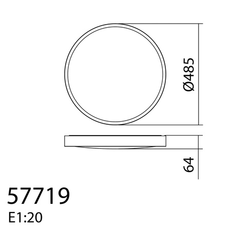 Lampa sufitowa ASLI APP mosiądz antyczny LED 80W 480mm CCT 3000-6500K APP TUYA