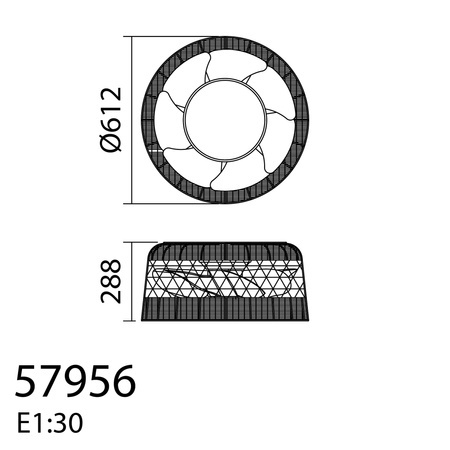 Wentylator IBIZA biały Ø61 DC 30W LED 24W CCT zmienna barwa , pilot