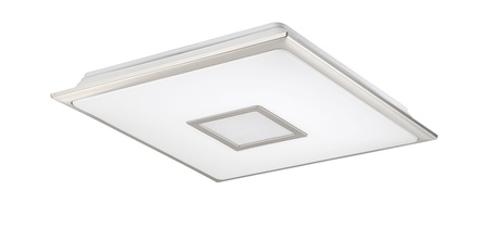 Lampa sufitowa NILA 47x47cm LED 40W 3000-6000K z pilotem (biały z gwiazdami, chrom matowy)