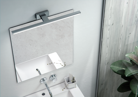 Lampa łazienkowa TIWALL chrom LED 8W 300mm 3000K IP44