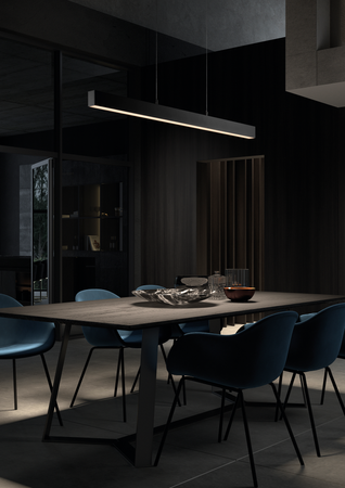 Lampa wisząca FI czarny 42W 120cm 3000K