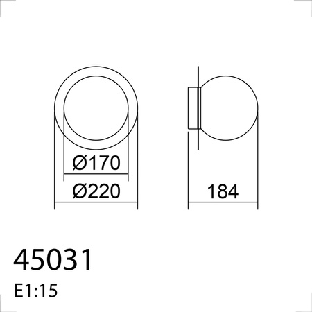 Lampa ścienna łazienkowa FLOC drewno naturalne, czarny mat Ø17 E27 IP44