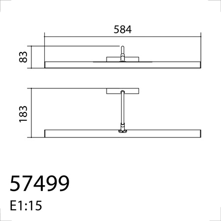 Lampa ścienna obrazowa SISLEI mosiądz antyczny 600mm LED 10W 2700K