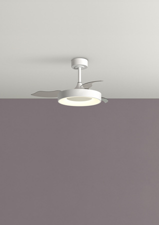 Wentylator LISBOA XS biały Ø915 DC 25W LED 45W CCT zmienna barwa, pilot