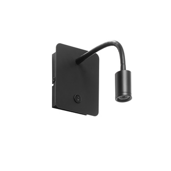 Lampa ścienna READER FLEX czarny mat LED 3W 3000K