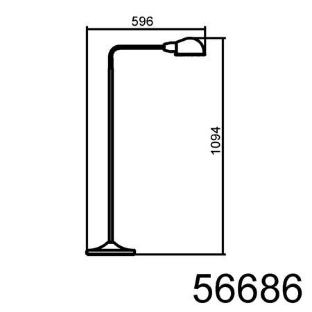 Lampa podłogowa PEP brązowa 1xE27 giętka