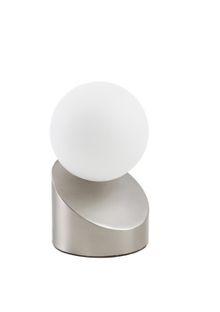 Lampa stołowa MOON nikiel mat G9 włącznik dotykowy