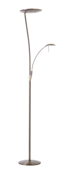 Lampa podłogowa ZENIT brąz LED 30W+10W+7W 3000K ściemnialna