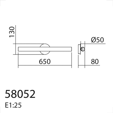 Lampa ścienna OSLO czarny mat LED 16W 3000K szkło transparentne, ściemnialna