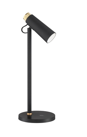 Lampa stołowa MICRO 5W czarny, zmienna barwa 3000K-5500K, ładowarka indukcyjna, ściemnianie 3 stopniowe