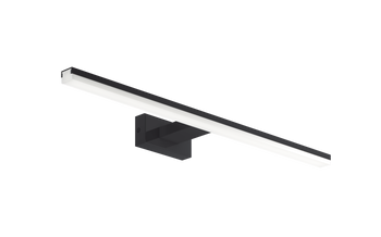 Lampa łazienkowa TIWALL czarny mat LED 16W 600mm 3000K IP44