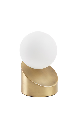 Lampa stołowa MOON mosiądz mat G9 włącznik dotykowy