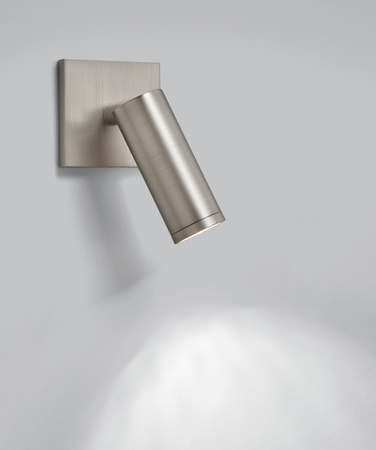 Lampa ścienna podtynkowa ASIA nikiel mat LED 3W 60x60mm 3000K