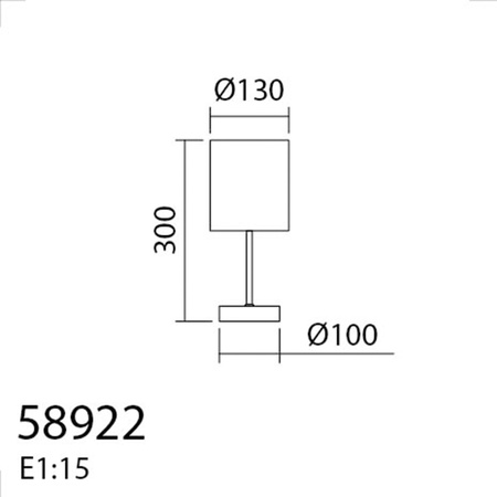 Lampa stołowa SET XS biały 1xE14 abażur biały