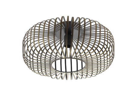 Lampa sufitowa VARILLA czarne złoto E27