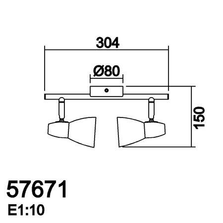 Reflektor SALSA 2xE14 mosiądz antyczny