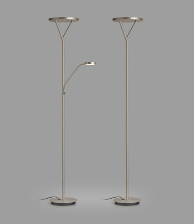 Lampa podłogowa PLANA S nikiel mat LED 40W ściemnialna