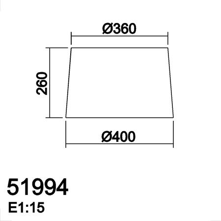 Abażur tkanina kremowy ø400mm (pasuje do 57680 - 58060)