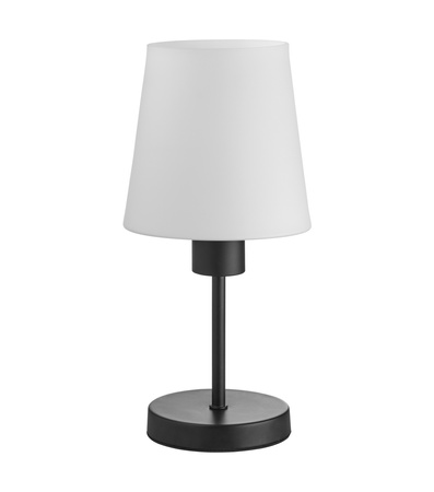 Lampa stołowa DEKO czarny E27 szklany klosz