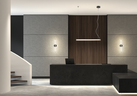 Lampa ścienna OSLO czarny mat LED 8W 3000K szkło transparentne, ściemnialna