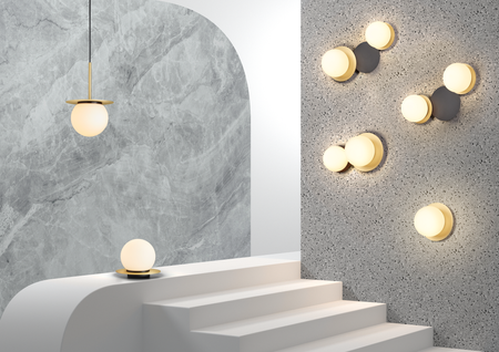 Lampa ścienna łazienkowa FLOC czarny mat Ø17 E27 IP44