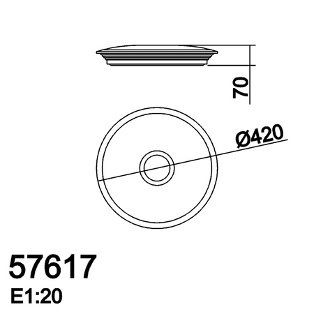 Lampa sufitowa NILO ø42cm LED 30W 3000-6000K z pilotem (biały z gwiazdami, chrom matowy)
