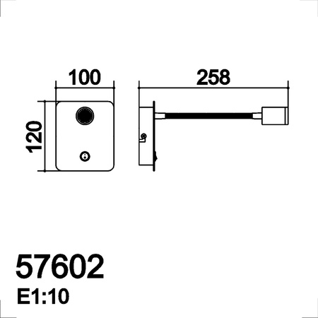 Lampa ścienna READER FLEX biały mat LED 3W 3000K