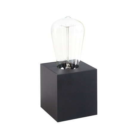 Lampa stołowa  CUBIK czarny E27