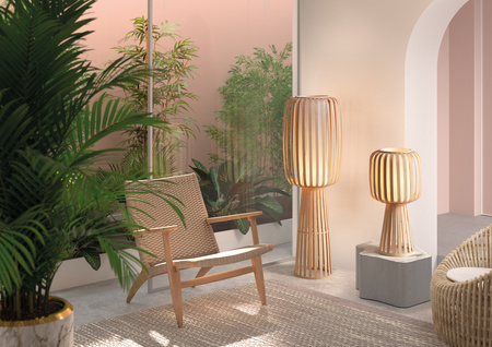 Lampa stołowa CINTIA naturalny bambus 1xE27