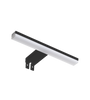 Lampa łazienkowa TIWALL KIT (uchwyt lustro/ściana/szafka) czarny mat LED 8W 300mm 3000K IP44