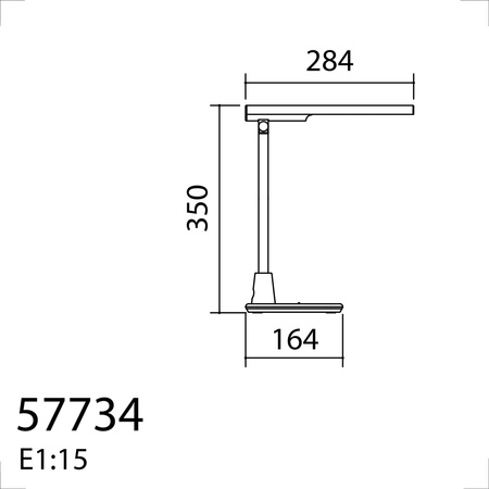 Lampa stołowa ARAN szary LED 6W 530lm 4000K ściemnianie 3 stopniowe