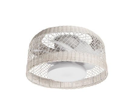 Wentylator IBIZA biały Ø61 DC 30W LED 24W CCT zmienna barwa , pilot