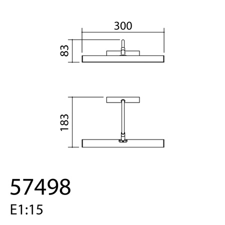 Lampa ścienna obrazowa SISLEI chrom matowy 300mm LED 6W 2700K