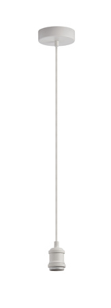Lampa wisząca SOLO biały 1xE27 1,20m kabel tekstylny