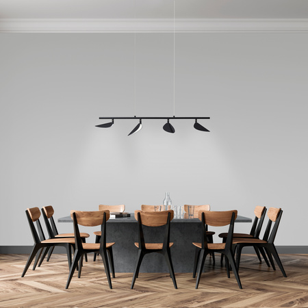 Lampa wisząca SENDA czarny mat LED 4x7W 3000K